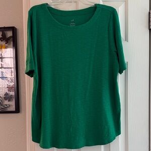 J. Jill Pima Cotton Elbow Sleeve Tee